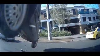 96 year old driver cannot handle his car and crashes