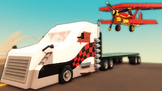 Landing a BIPLANE on a MOVING FLATBED TRUCK!