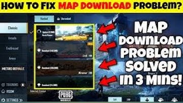 How To Fix Map Not Downloading In Pubg Mobile / Pubg Map Download Nan Problem