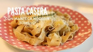Como hacer pasta fresca casera sin máquina - tagliatelle, tallarines, cintas, masa básica para todo!