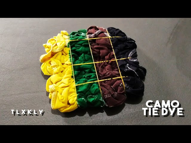 Camo Tie Dye Shirts and how to use Black Dye - One CrafDIY Girl