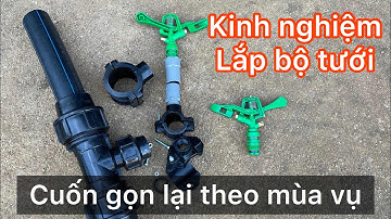 Kinh nghiệm lắp hệ thống béc tưới phun mưa có thể thu gọn lại theo mùa vụ - rất phù hợp với đất thuê