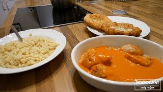 HUNGARIAN CHICKEN PAPRIKASH WITH HOMEMADE DUMPLINGS