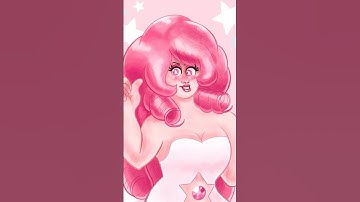 Rose Quartz from SU 🎀💖💐 #digitalart #procreat #rendering #fanart #stevenuniverse