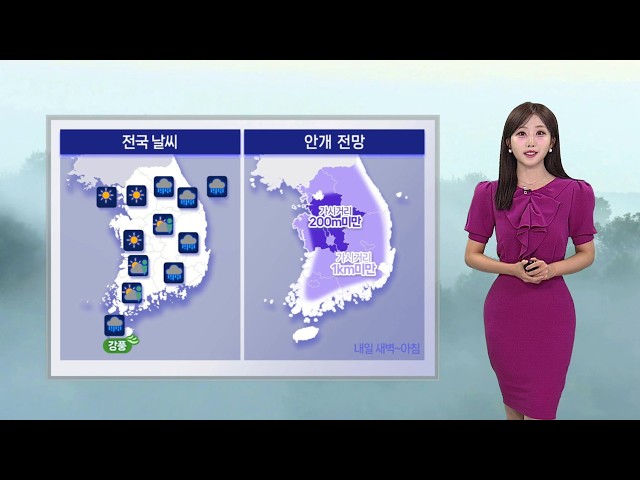 [날씨] 내일 동해안 비·충청 이남 소나기…태풍 '크로반' 북상 / 연합뉴스TV (YonhapnewsTV)