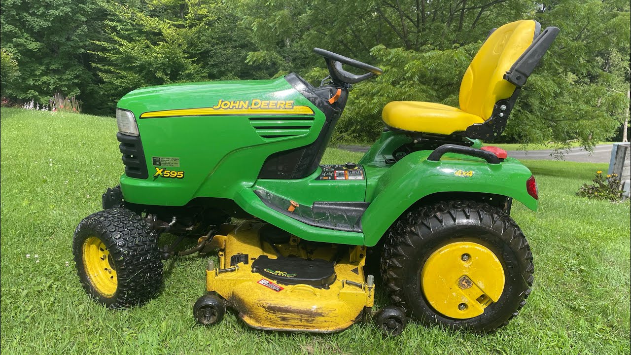 Adding rear wheel weights to my wife’s John Deere X595. YouTube