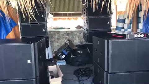 TPA Kiva TP 460 single 10” line array system and Korf 218 Dual 18” subwoofer At Philippines