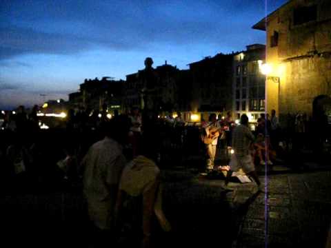 guitar on ponte vecchio