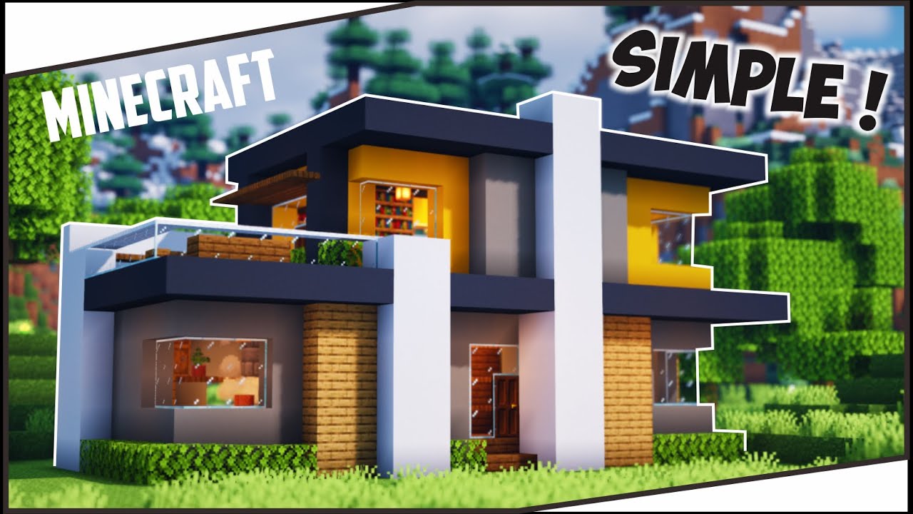  Cara  Membuat Rumah  Modern Simple di  Minecraft 