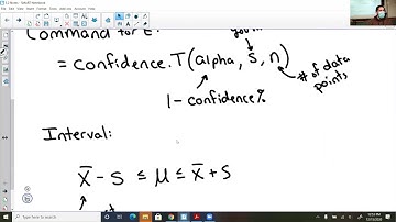Statistics - 8.2 - Estimating the population mean when the population SD is unknown