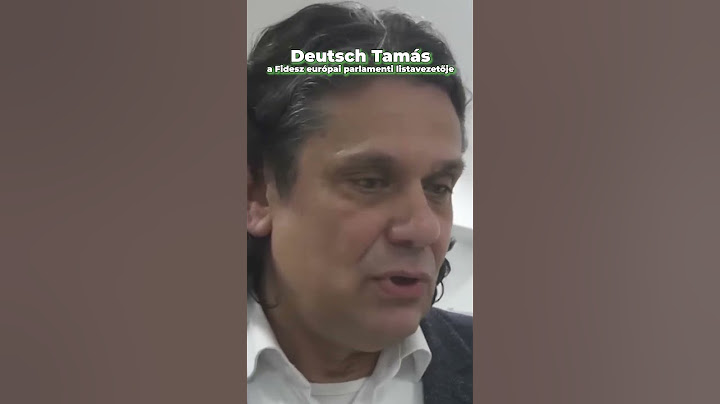Deutsch Tamás, a Fidesz európai parlamenti listavezetője