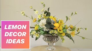 Easy Floral Design / Lemon Bouquet ( Floral Design For Beginners )