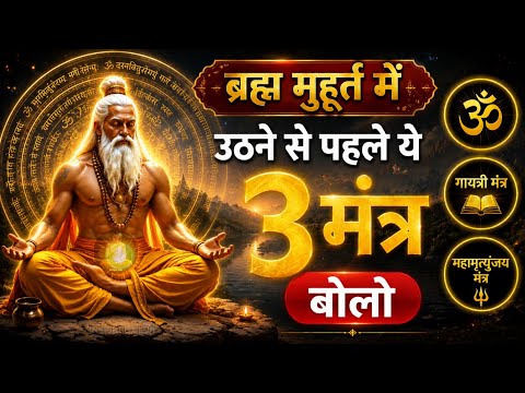 ✅ 3 मंत्र बदल देंगे आपका जीवन 🧘 ब्रह्म मुहूर्त का गुप्त रहस्य |#brahmaMuhurta #meditation 