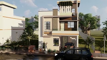 5 Marlas 3D  Modern House Design3d Walkthrough Exterior | Design Front View ||, #next.in,
