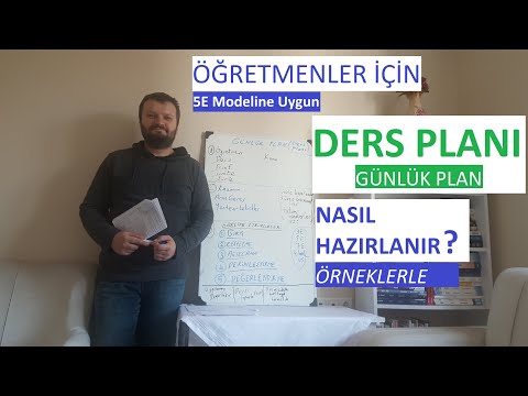 Öğretmenler İçin DERS PLANI Günlük Plan Nasıl Hazırlanır? 5E ye Uygun Ders Planı