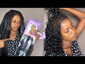 How to Curl Braiding Extensions (PICK AND DROP HAIRSTYLE)