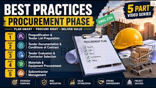 EN - Best Practices - Phase 3 - Procurement Phase - 1. Prequalification & Tender List Preparation