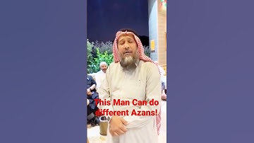 This Man Can do different Azans!Wait for the Bengali one!?