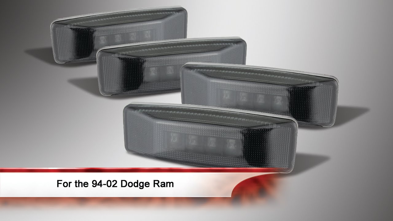 94-02 Dodge Ram Dually LED Fender Lights - YouTube