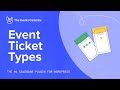 Event Ticket Types