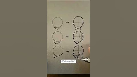 How to draw head easily from any angle ✨️ #howtodraw #drawing #tutorial #art #shorts