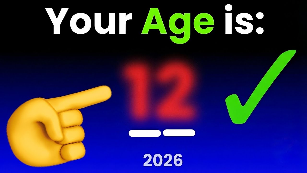 This Video Will Guess Your Age in 2026 🔥😱