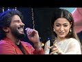 Dulquer salmaan enjoying rashmikas funny answers about her relationship status