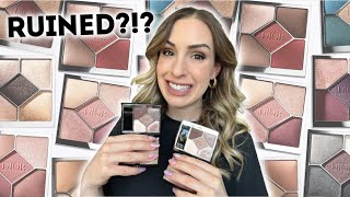 DIOR EYESHADOWS REFORMULATED?? 😳 LET'S SEE IF THEY ARE STILL GOOD...comparison with SOFT CASHMERE screenshot 1