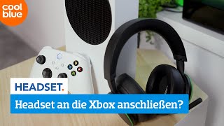 Wie schließt man ein Headset an die Xbox Series X/S an?