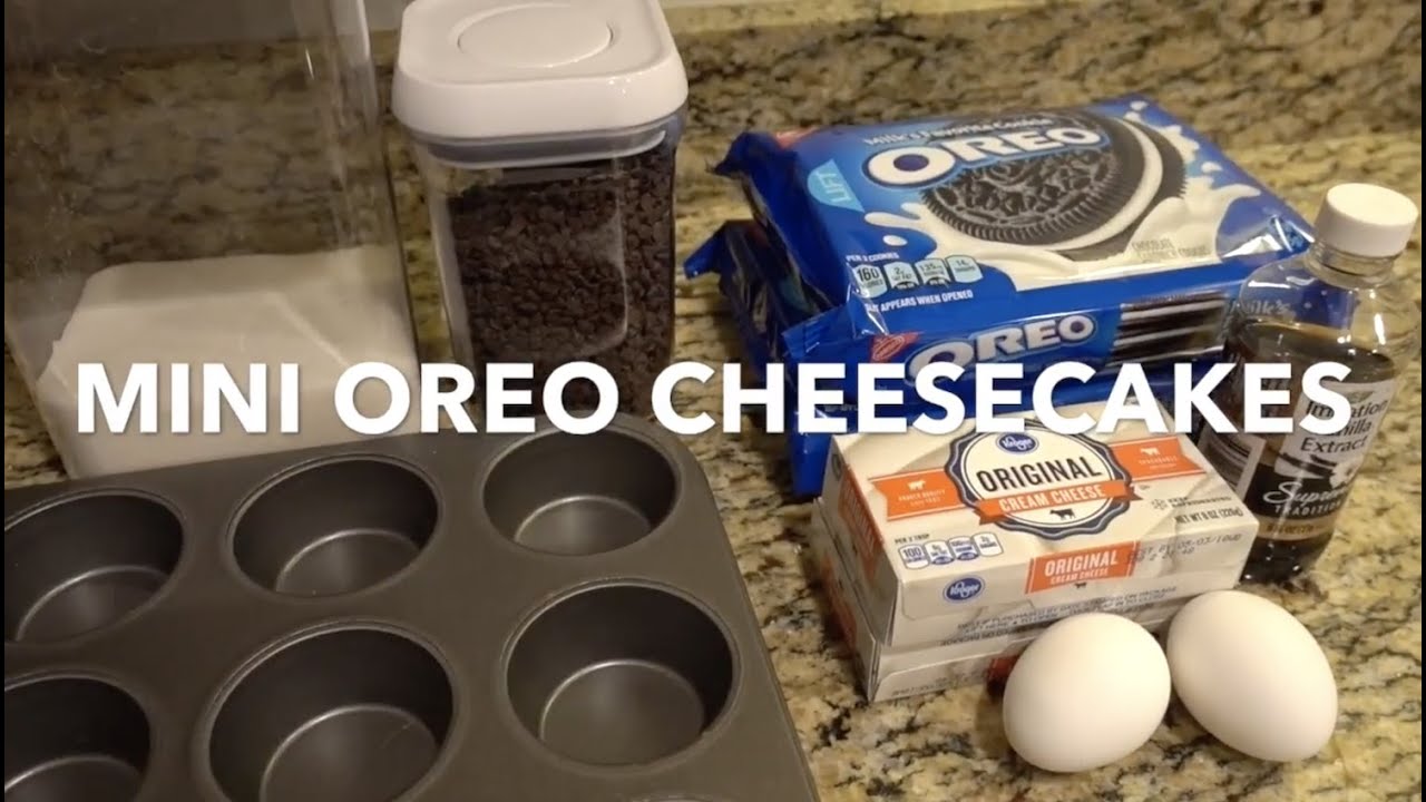 How To Make Mini Oreo Cheesecakes (PEOPLE LOVE THESE)