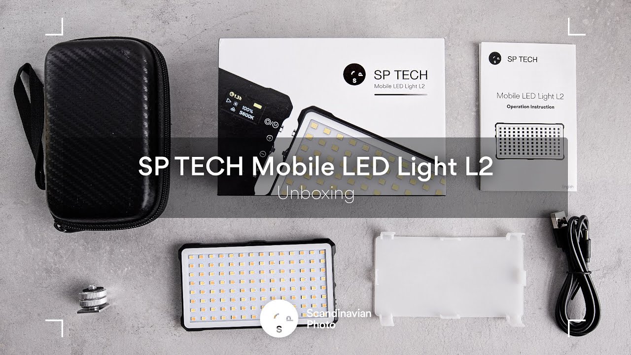 SP TECH Mobile LED Light L2 – Unboxing