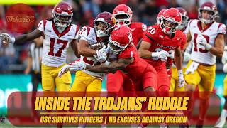 Inside the Trojans' Huddle: No. 12 USC survives Rutgers, Trojans feeling pressure against Oregon