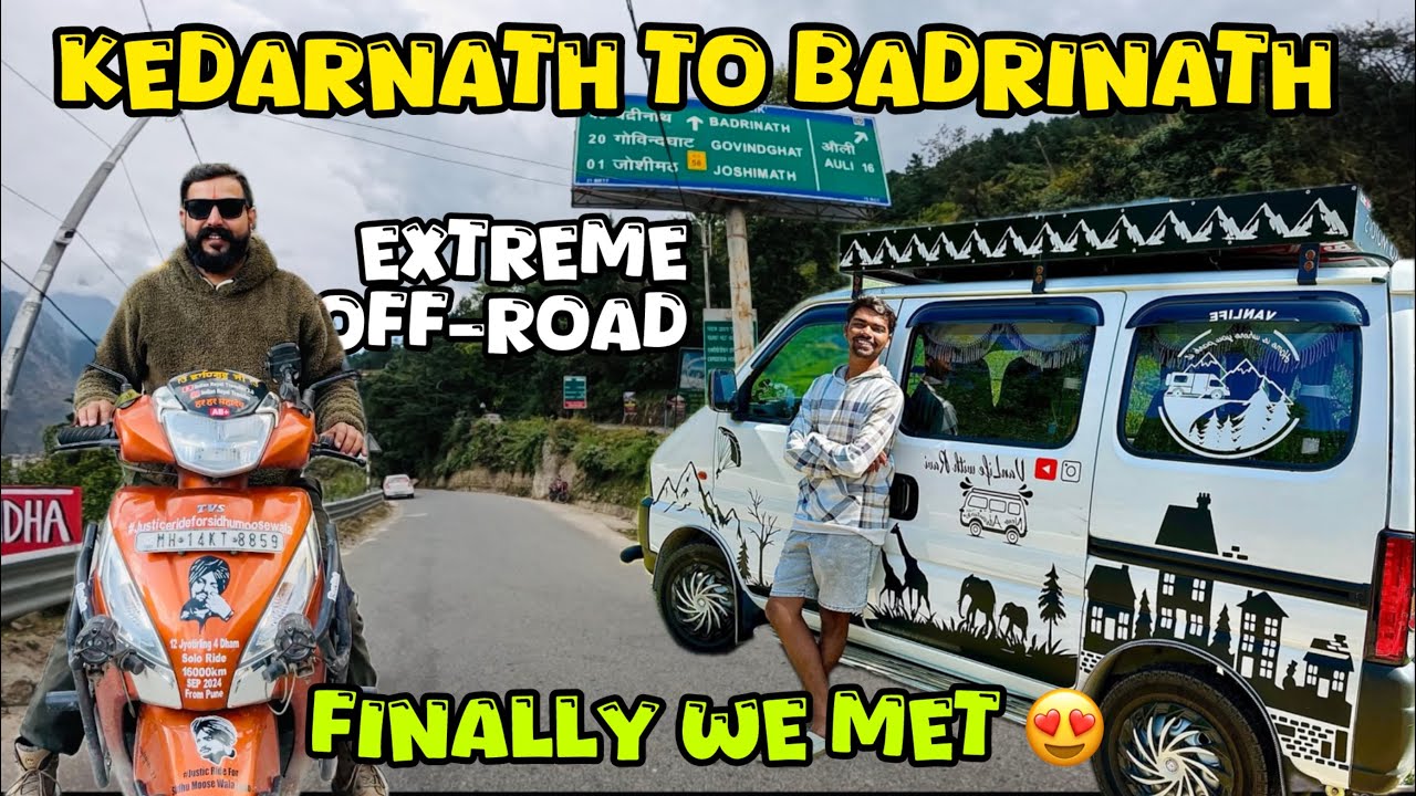 Kedarnath Dham To Badrinath Dham | Solo Ride On Scooty | 
