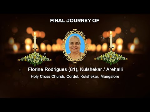 Final Journey of Florine Rodrigues (81), Kulshekar / Arehalli