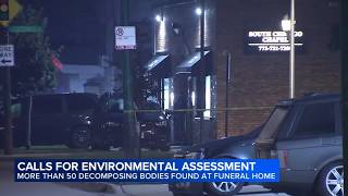 Calls for environmental health assessment after 56 decomposing bodies found at Chicago funeral home