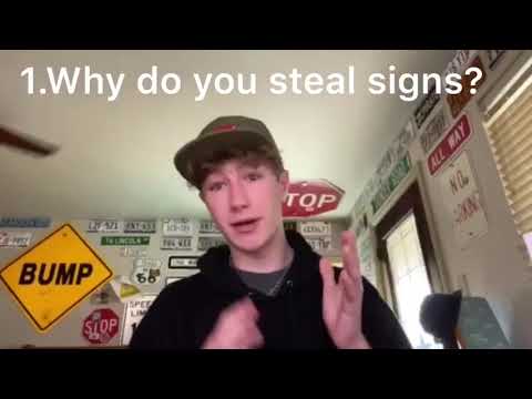 Video: Is het illegaal om een straatnaambord te stelen?