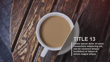 Elegant Diagonal Slideshow After Effects Templates