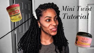 How to mini twist on short natural 4a/4b hair || Klassically Kept