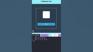 🎲 Make a Dice Roller with HTML,CSS & JS in 60 Seconds! #htmlcssjavascript #dice #javascript #shorts