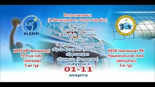Almaty - Kuanysh. 5th tour. National league (women). Kazakhstan's championship in volleyball