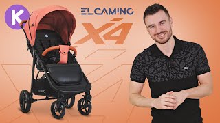 Всесезонная прогулочная коляска El Camino X4. Видео обзор демисезонной коляски Эль Камино Х4.