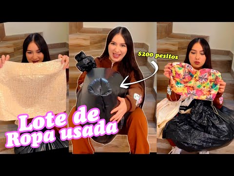 ABRIENDO una LOTE de ROPA USADA de $200 pesos! ¿Valió la pena? 