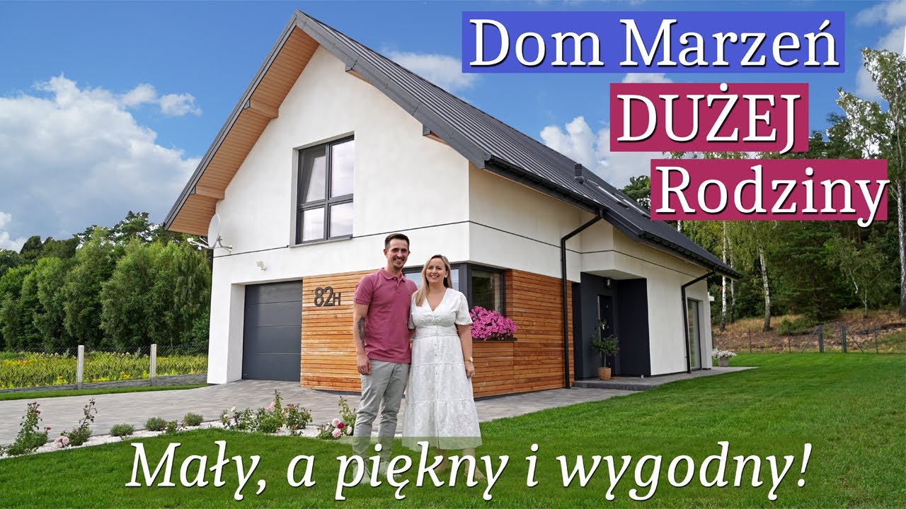 Mały DOM pod lasem dla dużej rodziny 🌿Tani w budowie, a ma kuchnię MARZEŃ i 3 sypialnie 🌿 Koszty