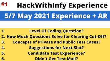 Hackwithinfy Exam Experience | Candidate Experience | Important for 2022 Batch | Overall Experience
