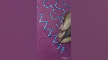 Double zig zag stitch!! Aari class for beginners!! Learn aari!! #aariwork #aari #trendingsong #song