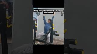 Easy Setup for Overhead Press (Shoulders)