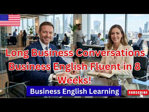 Week 2: Business English Fluent in 8 Weeks! Long Business Conversations | Business English Podcast