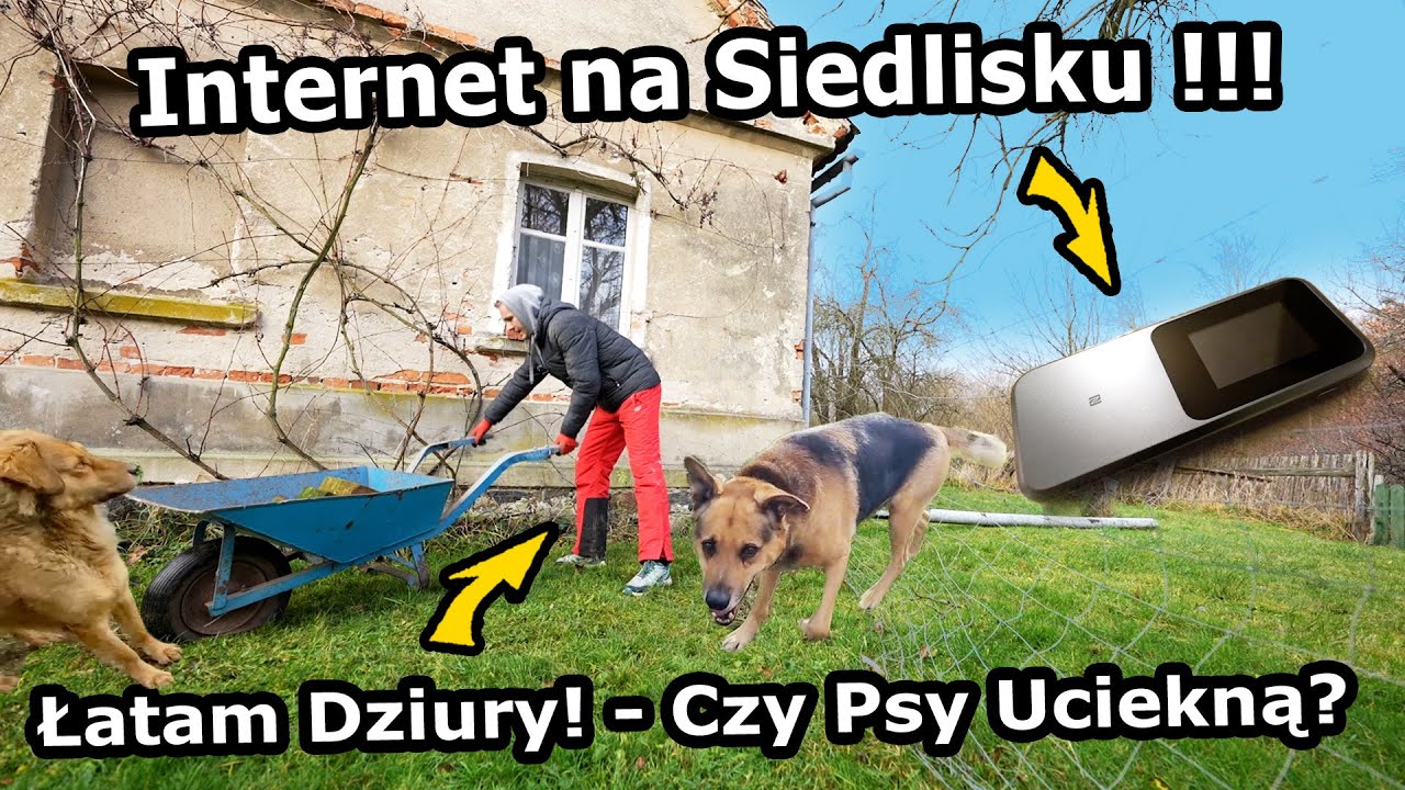 Internet Mobilny na Wsi !!! - Wynoszę Myszy i Ścieki… i dlaczego nie mogę odkręcić WODY (Vlog 1008)