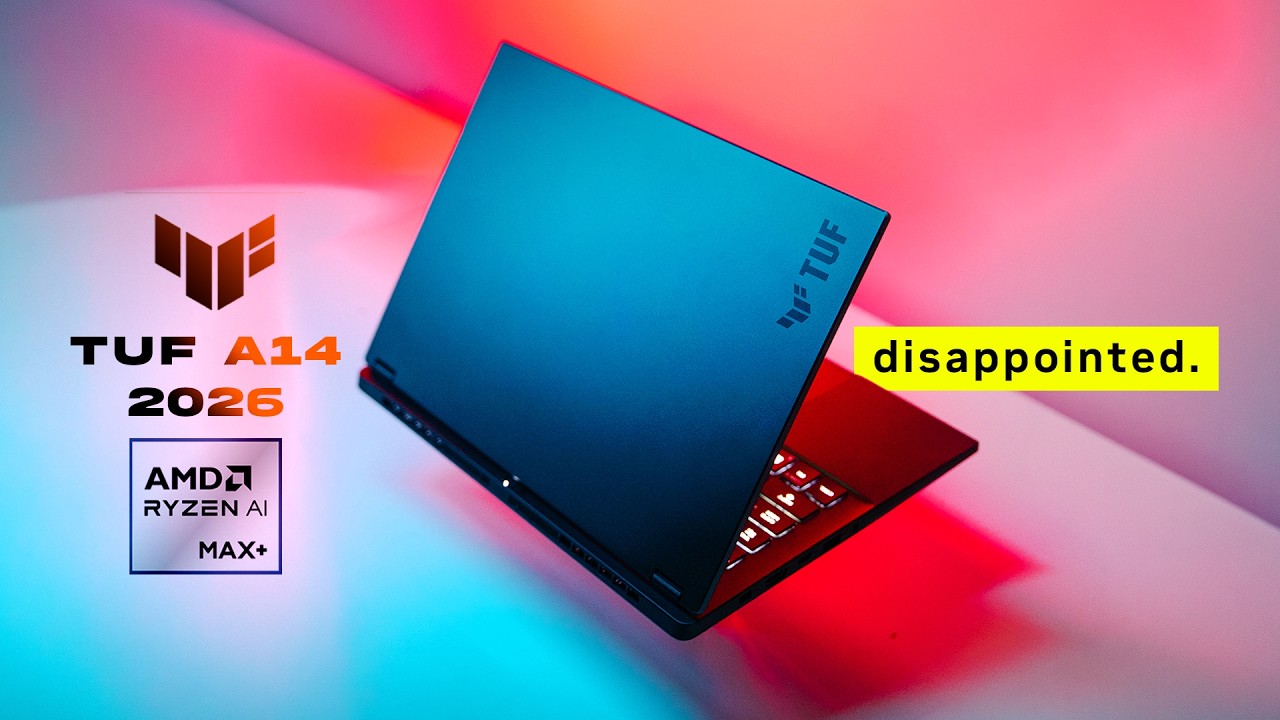 Hardware Canucks ASUS TUF A14 2026 리뷰 영상 썸네일