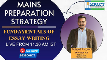 Fundamentals of Essay Writing | APSC MAINS PREPARATION STRATEGY 4 | Coaching for APSC Mains